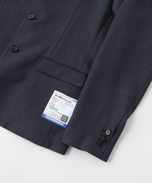 BAYCREW'S DEPO(ベイクルーズデポ)の「IN STRU(MEN-TAL) / インストルメンタル WOOLY SHARKSKIN 3B JACKET(テーラードジャケット・メンズ・ネイビー・44/46)」の4枚目の写真