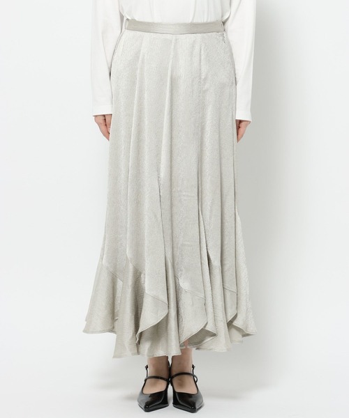 mysty woman（ミスティウーマン）の「エスカルゴマーメイドスカート7 665826（スカート・レディース・ブラック/アイボリー/グレー・FREE）」の18枚目の写真