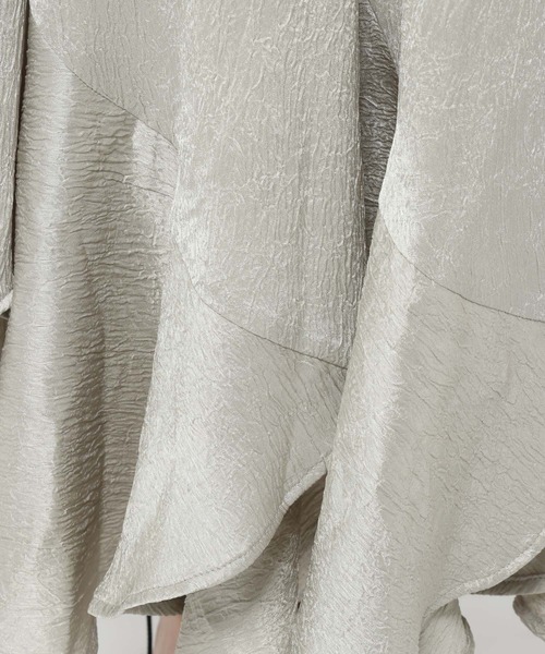 mysty woman（ミスティウーマン）の「エスカルゴマーメイドスカート7 665826（スカート・レディース・ブラック/アイボリー/グレー・FREE）」の8枚目の写真