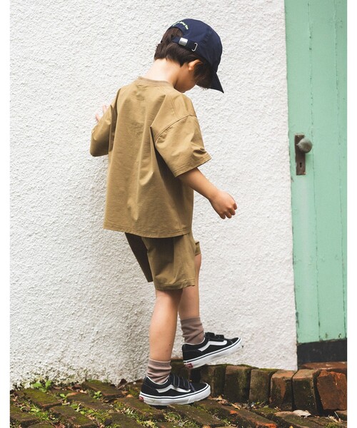 BEAMS mini（ビームスミニ）の「水陸両用 ショートパンツ 2026SS（吸水速乾）（その他パンツ・キッズ・カーキ/チャコールグレー・100/110/130/90/120）」の4枚目の写真