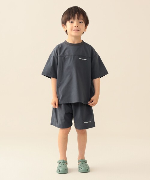 BEAMS mini（ビームスミニ）の「水陸両用 ショートパンツ 2026SS（吸水速乾）（その他パンツ・キッズ・カーキ/チャコールグレー・100/110/130/90/120）」の6枚目の写真