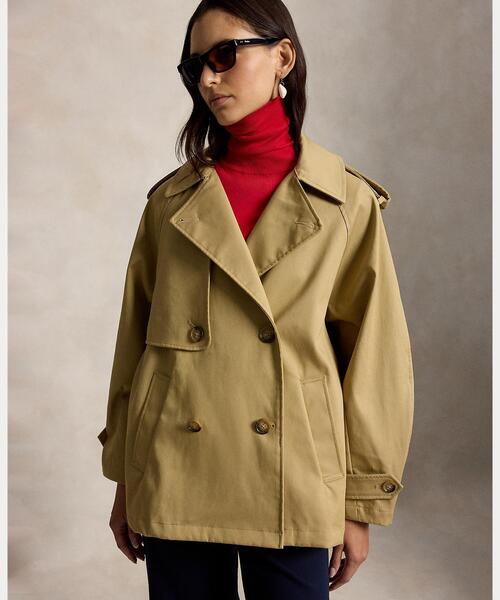コットン ツイル バルーン トレンチ コート（トレンチコート）｜POLO