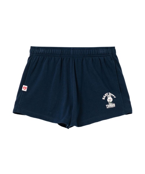 A BATHING APE(アベイシングエイプ)の「BABY DOPPY PRINTED SWEAT SHORTS(スウェットパンツ・レディース・ホワイト/ネイビー・SMALL/X-SMALL)」の2枚目の写真