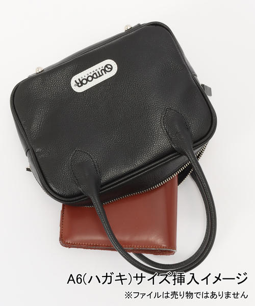 OUTDOOR PRODUCTS(アウトドアプロダクツ)の「CUBE BAG 別注 CAVIAR SKIN(ハンドバッグ・レディース・ブラック・FREE)」の6枚目の写真
