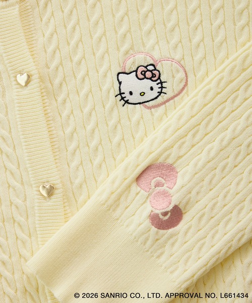 セール】【ROPE' PICNIC×ハローキティ】ワッペンケーブルニット