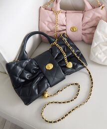 RETRO GIRL（レトロガール）の「キルトリボンショルダーバッグ（ショルダーバッグ）」