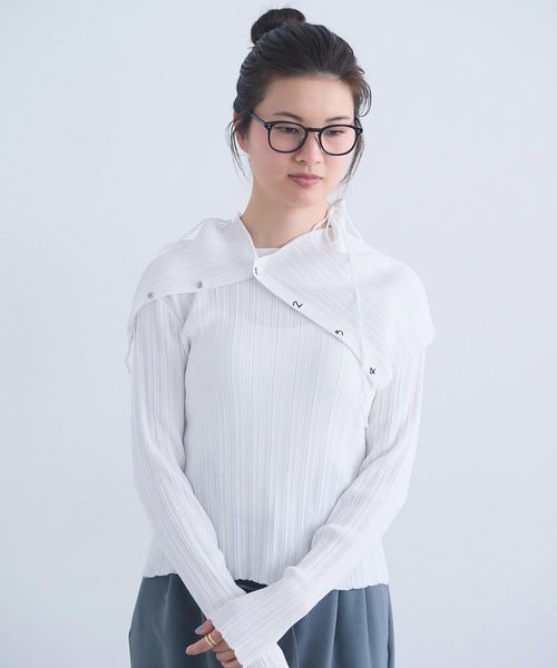 I am I in fact...(アイアムアイインファクト)の「ballade bustier(キャミソール・レディース・サックスブルー/ホワイト・FREE)」の18枚目の写真