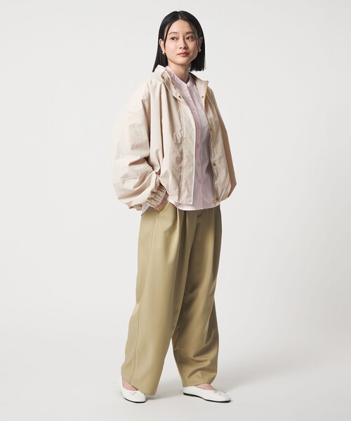 A DAY IN THE LIFE UNITED ARROWS(アデイインザライフユナイテッドアローズ)の「ワッシャー スタンドブルゾン <A DAY IN THE LIFE>(ブルゾン・レディース・ナチュラル/グレー系/ネイビー・FREE)」の16枚目の写真