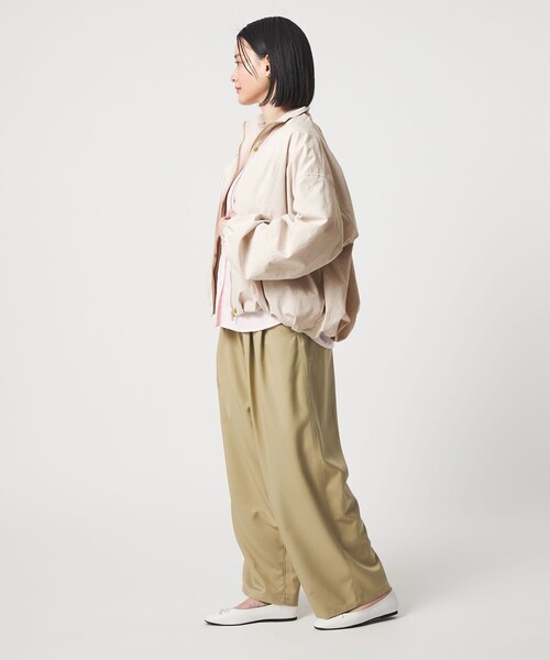 A DAY IN THE LIFE UNITED ARROWS(アデイインザライフユナイテッドアローズ)の「ワッシャー スタンドブルゾン <A DAY IN THE LIFE>(ブルゾン・レディース・ナチュラル/グレー系/ネイビー・FREE)」の17枚目の写真