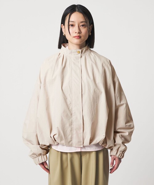 A DAY IN THE LIFE UNITED ARROWS(アデイインザライフユナイテッドアローズ)の「ワッシャー スタンドブルゾン <A DAY IN THE LIFE>(ブルゾン・レディース・ナチュラル/グレー系/ネイビー・FREE)」の18枚目の写真