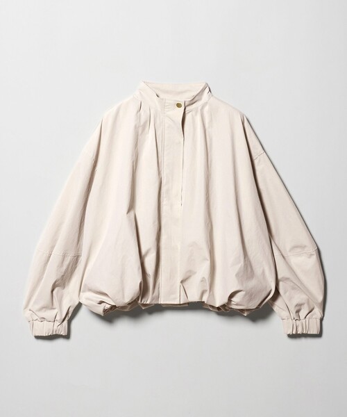 A DAY IN THE LIFE UNITED ARROWS(アデイインザライフユナイテッドアローズ)の「ワッシャー スタンドブルゾン <A DAY IN THE LIFE>(ブルゾン・レディース・ナチュラル/グレー系/ネイビー・FREE)」の4枚目の写真