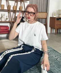 DOUBLE NAME | 【m:rex】ミニ恐竜ワッペンコンパクトTEE(Tシャツ/カットソー)