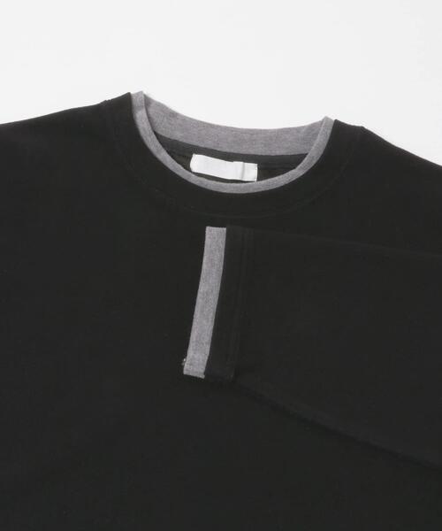 SENSE OF PLACE by URBAN RESEARCH（センスオブプレイスバイアーバンリサーチ）の「フェイクレイヤードロングTシャツ（Tシャツ/カットソー・メンズ・ライトグレー/ブラック/ネイビー・MEDIUM/LARGE）」の12枚目の写真