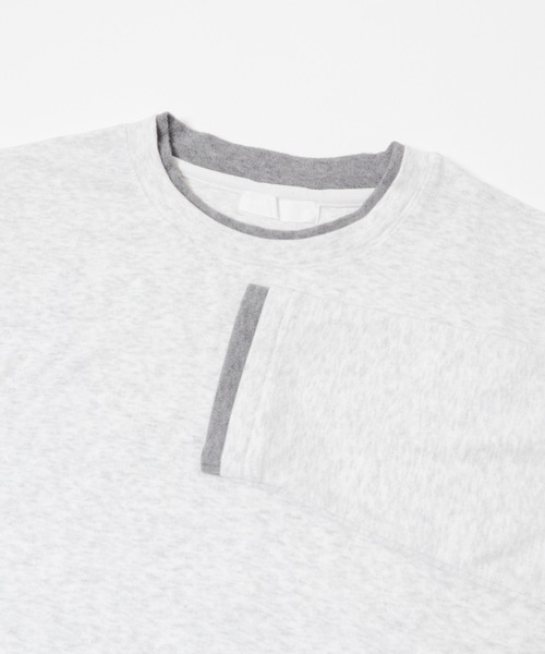 SENSE OF PLACE by URBAN RESEARCH(センスオブプレイスバイアーバンリサーチ)の「フェイクレイヤードロングTシャツ(Tシャツ/カットソー・メンズ・ライトグレー/ブラック/ネイビー・MEDIUM/LARGE)」の7枚目の写真