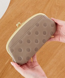 un signet（アンシグネ）の「zucchero ズッケロ 長財布 レディース 本革 日本製 水玉 がま口 スリム ロングセラー 55214（財布）」