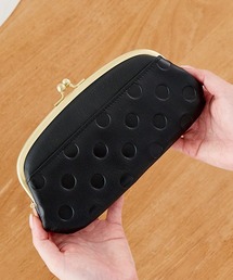 un signet（アンシグネ）の「zucchero ズッケロ 長財布 レディース 本革 日本製 水玉 がま口 スリム ロングセラー 55214（財布）」