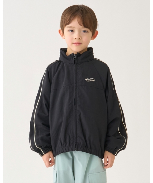 minimal（ミニマル）の「【撥水】ポケッタブルブルゾン（ブルゾン・キッズ・ブラック/サックスブルー/ピンク・90cm/110cm/100cm/120cm/130cm/140cm）」の2枚目の写真