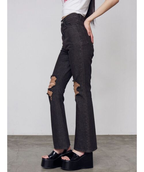 EMODA（エモダ）の「ウエッジプラットフォームサンダル（サンダル・レディース・アイボリー/ブラック・SMALL/LARGE/MEDIUM）」の14枚目の写真