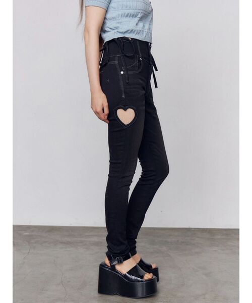 EMODA(エモダ)の「ウエッジプラットフォームサンダル(サンダル・レディース・アイボリー/ブラック・SMALL/LARGE/MEDIUM)」の6枚目の写真