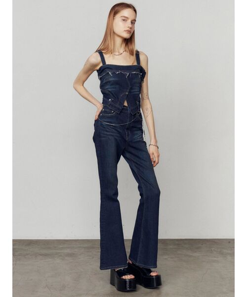 EMODA(エモダ)の「ウエッジプラットフォームサンダル(サンダル・レディース・アイボリー/ブラック・SMALL/LARGE/MEDIUM)」の7枚目の写真
