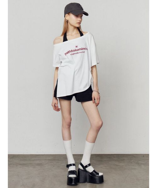 EMODA(エモダ)の「ウエッジプラットフォームサンダル(サンダル・レディース・アイボリー/ブラック・SMALL/LARGE/MEDIUM)」の8枚目の写真