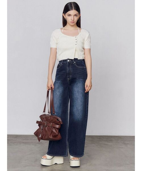 EMODA(エモダ)の「ウエッジプラットフォームサンダル(サンダル・レディース・アイボリー/ブラック・SMALL/LARGE/MEDIUM)」の13枚目の写真