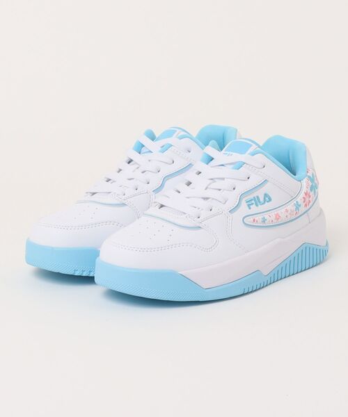 FILA(フィラ)の「【FILA】Tattica3(スニーカー・レディース・ホワイト×ブルー・23.0cm/23.5cm/24.0cm/24.5cm/25.0cm)」の1枚目の写真