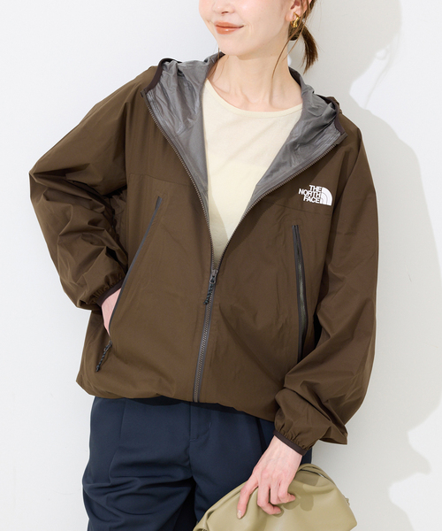 SLOBE IENA T/Cツィルフードブルゾン　グレージュ　手洗い可 SLOBE IENA（スローブイエナ）の「T/Cツィルフードブルゾン【手洗い