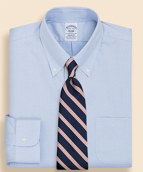 BROOKS BROTHERS(ブルックスブラザーズ)の「ストレッチドビー ドレスシャツ Regular Fit(ビジネスシャツ・メンズ・ホワイト×ブルー/ライトブルー・15 1/2-33/14 1/2-31/15-32/15 1/2-31/15 1/2-32/16 1/2-32/17-32/17-33/17 1/2-34/16-32/16-31/15-33/15-31/14 1/2-32/17-34/16 1/2-34/16 1/2-33/16-33)」の2枚目の写真
