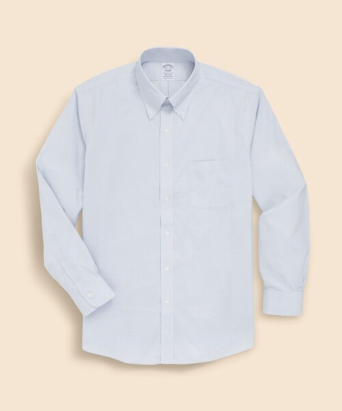 BROOKS BROTHERS(ブルックスブラザーズ)の「ストレッチドビー ドレスシャツ Regular Fit(ビジネスシャツ・メンズ・ホワイト×ブルー/ライトブルー・15 1/2-33/14 1/2-31/15-32/15 1/2-31/15 1/2-32/16 1/2-32/17-32/17-33/17 1/2-34/16-32/16-31/15-33/15-31/14 1/2-32/17-34/16 1/2-34/16 1/2-33/16-33)」の10枚目の写真