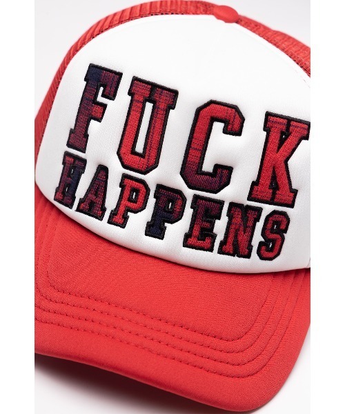 WOKE EDGE(ウォークエッジ)の「メッシュキャップ|Fuck Happens Mesh Cap|WOKE EDGE(キャップ・メンズ・レッド/ブルー・FREE)」の11枚目の写真