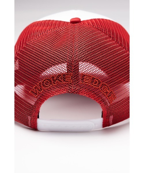 WOKE EDGE(ウォークエッジ)の「メッシュキャップ|Fuck Happens Mesh Cap|WOKE EDGE(キャップ・メンズ・レッド/ブルー・FREE)」の4枚目の写真