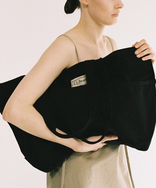 BIOTOP(ビオトープ)の「【L.L.Bean for BIOTOP】 Exclusive GARDEN TOTE BAG(トートバッグ・メンズ・チャコールグレー/ブラック/キナリ/ピンク・FREE)」の3枚目の写真