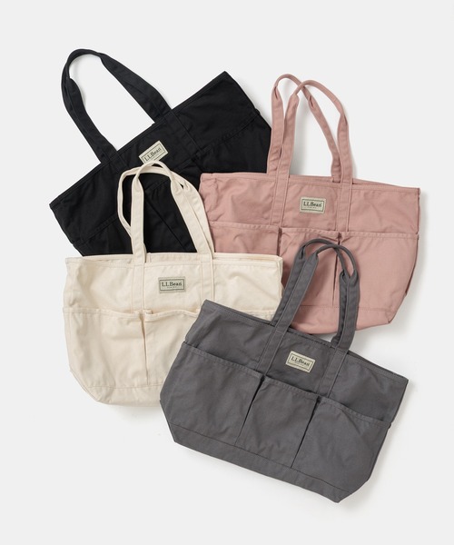 BIOTOP(ビオトープ)の「【L.L.Bean for BIOTOP】 Exclusive GARDEN TOTE BAG(トートバッグ・メンズ・チャコールグレー/ブラック/キナリ/ピンク・FREE)」の13枚目の写真