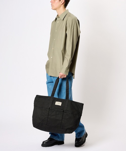 BIOTOP(ビオトープ)の「【L.L.Bean for BIOTOP】 Exclusive GARDEN TOTE BAG(トートバッグ・メンズ・チャコールグレー/ブラック/キナリ/ピンク・FREE)」の16枚目の写真