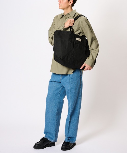 BIOTOP(ビオトープ)の「【L.L.Bean for BIOTOP】 Exclusive GARDEN TOTE BAG(トートバッグ・メンズ・チャコールグレー/ブラック/キナリ/ピンク・FREE)」の17枚目の写真