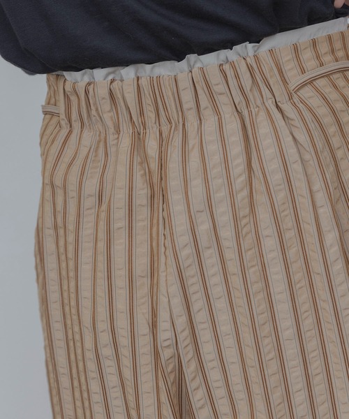 ストライプ ハイウエストツータックパンツ Eimee Law│Eimee Law