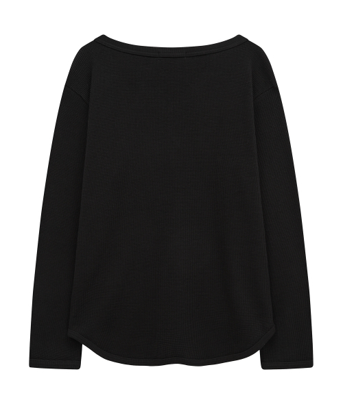 Midnight Move(ミッドナイトムーブ)の「waffle t (black)(Tシャツ/カットソー・レディース・その他・FREE)」の3枚目の写真