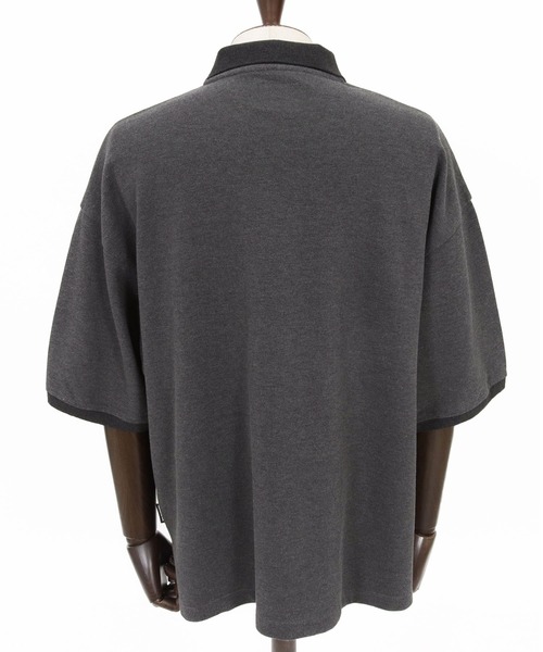 ADAM PATEK（アダムパテック）の「mhs2579-BITE APPLE patch polo shirt ポロシャツ(AP2614028)（ポロシャツ・メンズ・ブラック/ホワイト/グレー・2/1）」の9枚目の写真