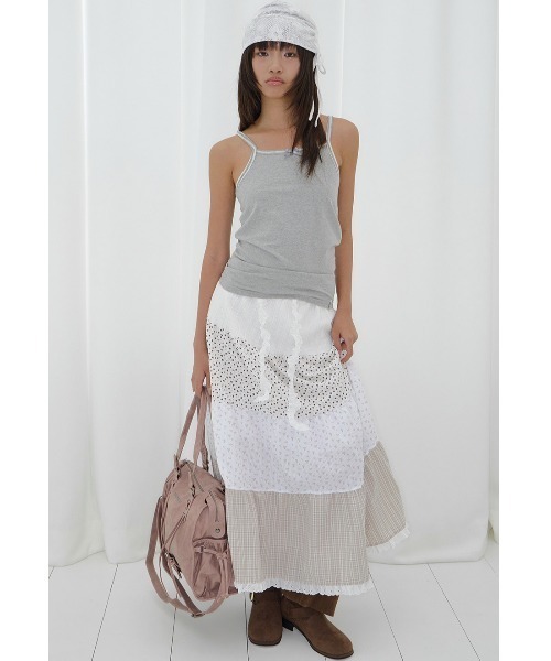 FANCY CLUB(ファンシークラブ)の「A'GEM/9 × .kom 『FANCY CLUB/ファンシークラブ』 AIRY SLEEVELESS/エアリータンクトップ(タンクトップ・レディース・グレー/パープル/ネイビー・FREE)」の10枚目の写真