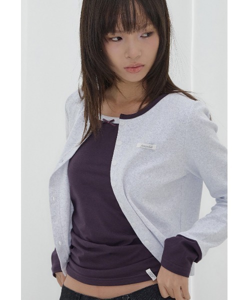 FANCY CLUB(ファンシークラブ)の「A'GEM/9 × .kom 『FANCY CLUB/ファンシークラブ』 AIRY SLEEVELESS/エアリータンクトップ(タンクトップ・レディース・グレー/パープル/ネイビー・FREE)」の16枚目の写真