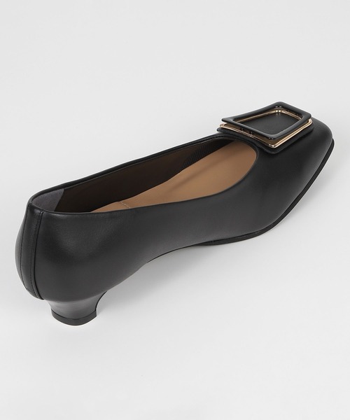 BARCLAY（バークレー）の「BARCLAY（バークレー）スクエアローヒールパンプス（パンプス・レディース・ブラック/ライトベージュ・22cm/22.5cm/23cm/23.5cm/24cm/24.5cm）」の4枚目の写真