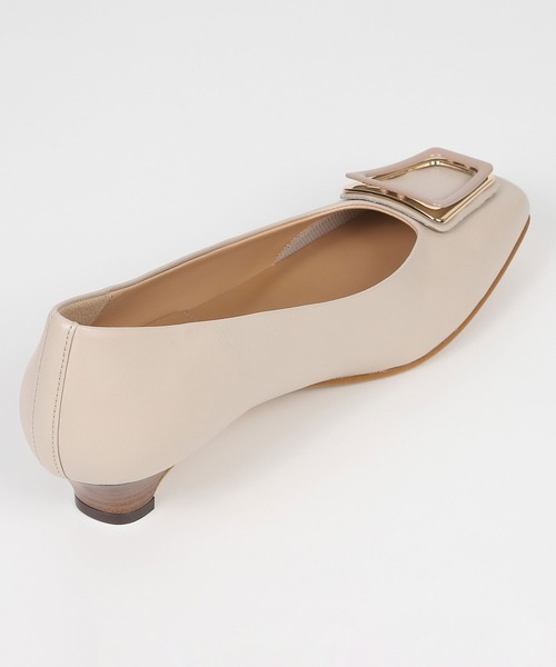 BARCLAY（バークレー）の「BARCLAY（バークレー）スクエアローヒールパンプス（パンプス・レディース・ブラック/ライトベージュ・22cm/22.5cm/23cm/23.5cm/24cm/24.5cm）」の9枚目の写真