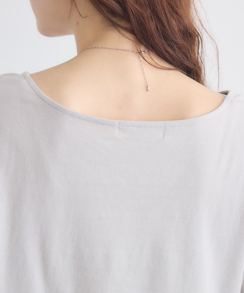 KATHARINE ROSS(キャサリンロス)の「【KATHARINE ROSS】布帛へムレイヤードプルオーバー(Tシャツ/カットソー・レディース・ホワイト/ライトグレー・FREE)」の12枚目の写真