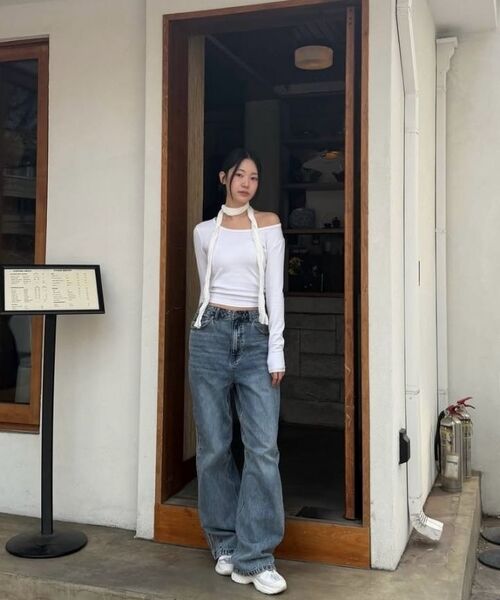 1993STUDIO(1993スタジオ)の「トラックバルーンデニムパンツ_ブラック(デニムパンツ・レディース・その他・MEDIUM/LARGE)」の5枚目の写真