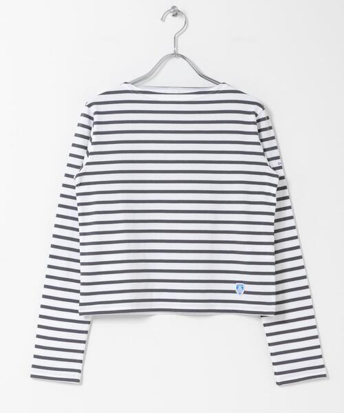 ORCIVAL(オーシバル)の「ORCIVAL BOAT NECK LONG-SLEEVE PULLOVER(Tシャツ/カットソー・レディース・ピンク系その他/ブルー系その他/グリーン系その他/ホワイト系その他・1)」の1枚目の写真