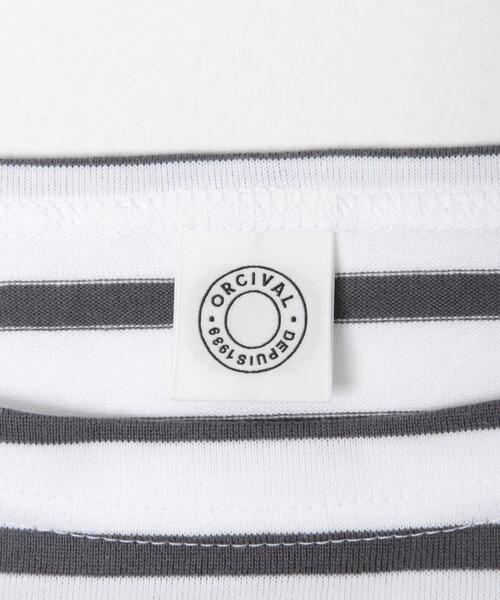 ORCIVAL(オーシバル)の「ORCIVAL BOAT NECK LONG-SLEEVE PULLOVER(Tシャツ/カットソー・レディース・ピンク系その他/ブルー系その他/グリーン系その他/ホワイト系その他・1)」の9枚目の写真