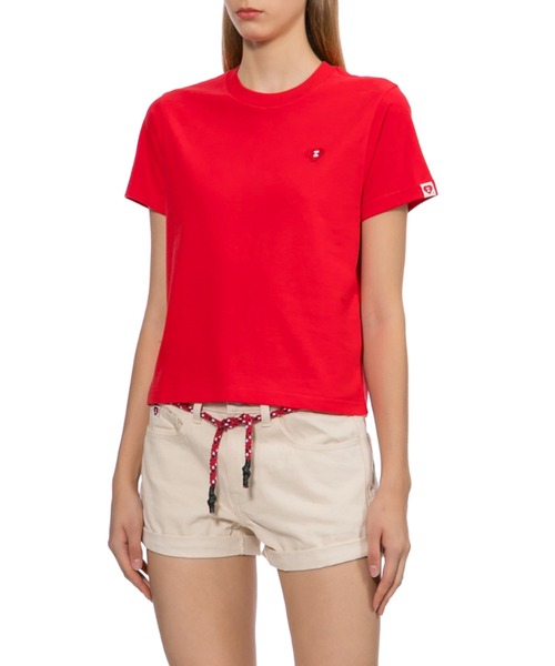 A BATHING APE（アベイシングエイプ）の「HEART BADGE CROP TEE #1（Tシャツ/カットソー・レディース・ブラック/レッド/ホワイト・SMALL/X-SMALL）」の9枚目の写真