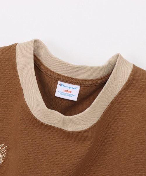 Champion(チャンピオン)の「チャンピオン SHORT SLEEVE T-SHIRT(Tシャツ/カットソー・メンズ・オフホワイト/キャメル・M/L/LL)」の5枚目の写真
