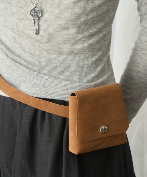 Birthday room(バースデイルーム)の「ウエストポーチベルト/waist pouch belt(ベルト・レディース・ブラウン/ブラック・FREE)」の21枚目の写真
